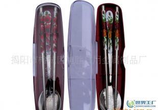 韓式禮品兩件套 貼花匙與貼花空心筷精品套裝，詮釋家居美學(xué)新格調(diào)